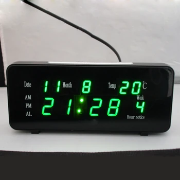 Čas, Datum, Temperatura Sodobne Multi barvni Zaslon Ura Doma Dekor LED Digitalni Zaslon Namizja Multi funkcija Alarm Ure