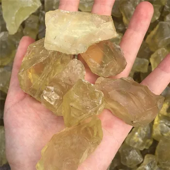 Naravni Citrine Kamen Rumena Quartz Crystal Grobo Večino Gemstone Zdravilnih Mineralov Vzorec