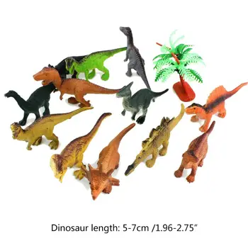 12 Kos Mini Pvc Dinozaver Številke Nabor, Izbor Realne Majhen Dinozaver Slika Model Igrača Za Otroke In Malčke Igrača