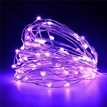 10m Niz LED Luči z 5.5*2.1 mm DC Ženski plug bakrene žice Garland Božič Pravljica Luči za počitnice Božično dekoracijo