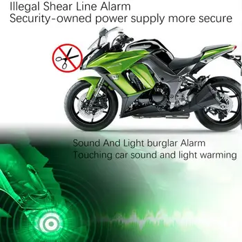 Za Vse Motocikel v eno smer Alarmni Sistem Daljinskega upravljalnika vibracijski Alarm Proti kraji Zaščita motorno kolo, Scooter Varnost