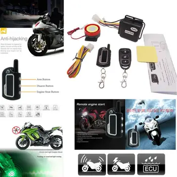 Za Vse Motocikel v eno smer Alarmni Sistem Daljinskega upravljalnika vibracijski Alarm Proti kraji Zaščita motorno kolo, Scooter Varnost