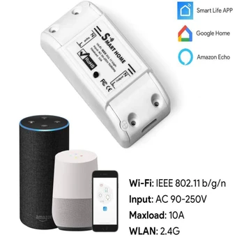 Tuya Smart Stikalo za Wifi Smart Home Brezžični Daljinski upravljalnik ZA vklop/IZKLOP Timer DIY Stikalo Prek Smart Življenje APP Delo z Alexa googlova Domača stran