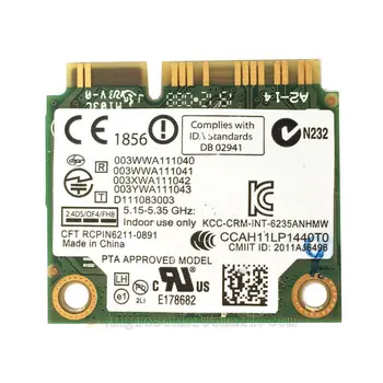 6235ANHMW 6235AN PCI E WiFi + Bluetooth 4.0 2.4 GHZ/5GHz 802.11 WLAN abgn KARTICO Centrino Advanced-n 6235 za AUSU UX32 UX32VD IPEX4