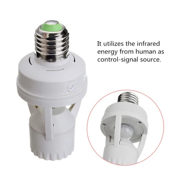 Smart 110V 220V PIR Indukcijske Infrardeči Senzor Gibanja LED lučka B22 E27 E14 Base Nosilec za Nadzor svetlobe Stikalo Socket Adapter