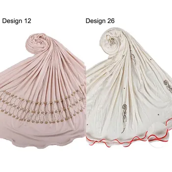 2020 NOVE Ženske muslimanskih moda, oblačila hidžab Gold line Nosorogovo tiskanja klobuk turban glavo kritje izgube las šal zaviti pre-vezani ruta