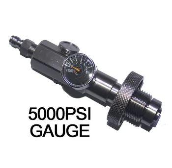 PGD airgun Paintball oprema 5000psi/350bar/6000psi merilnik HPA & Scuba Zraka Izpolnite Postaja Adapter