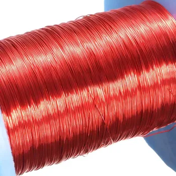 100M Rdeče Magnetne Žice 0,2 mm QA Lakiranih Bakrene Žice Magnetne Tuljave za Navijanje Za Električni Pralni DIY Elektromagnet, zaradi Česar