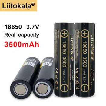 Prvotne visoke kakovosti Liitokala Lii-35A 3,7 v 18650 baterijo 3500mah polnilne baterije 18650 baterijo za svetilko