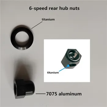 7075 aluminija zlitine, zložljivi koles pesta matica za brompton 2 3/6 hitrost titana notranje orodje matica