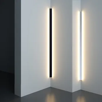 Sodobno minimalistično stenska svetilka LED Notranji vogal zidu lučka Stopnice Spalnica Postelji rov stenske luči Doma Dekor kuhinjske stenske luči