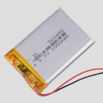 503450 1000mah Litij-Polymer Li-Po baterija li ionska Baterija za Polnjenje celic Za Mp3, MP4 MP5 GPS, psp avto dvr video snemalnik Navigator
