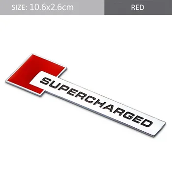 Avto Styling SUPERCHARGED Logotip Avto Značko Emblem Nalepke Za Audi A3 A4L A4 A5 A6L A7 A8L V3 V5 V7 TT S3 S4 S5 S6 S7 S8 a4 b6 RS3