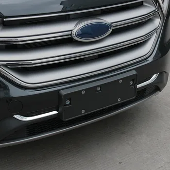 WELKINRY avto auto kritje Za Ford Edge 2016 2017 2018 ABS chrome spredaj glavo, obraz odbijača zraka zajemalka vnos rešetka trim