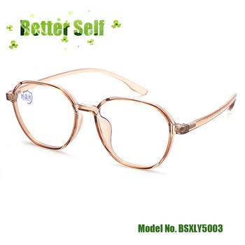TR90 Očala Modre Svetlobe Blokiranje Očala Ženske Letnik Očala Krog Optični Okvir Velikosti Eye Glasses BSXLY5003