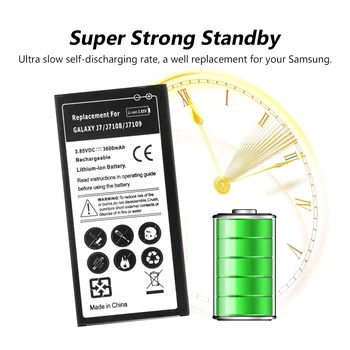 Baterijo telefona 3.85 V 3600mAh Litijeva Baterija za ponovno Polnjenje Za Samsung Galaxy J7 2016 Edition J710/SM-J7109/SM-J7108/SM-J710F
