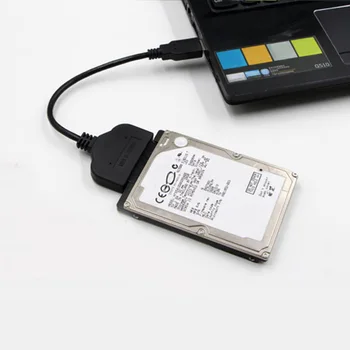 SCO SATA na USB 3.0 Line Adapter Pretvornik-Kabel Trdega Diska Za 2.5/3.5 cm HDD SSD Black Plug and Play