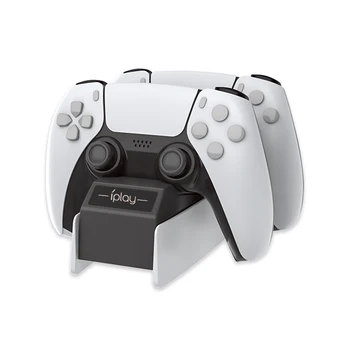 Za PS5 Konzole Dvojno Krmilnik Polnjenja Dock Polnjenje Baze Gamepad Držalo, Stojalo Dodatki za Playstation 5 DualSense