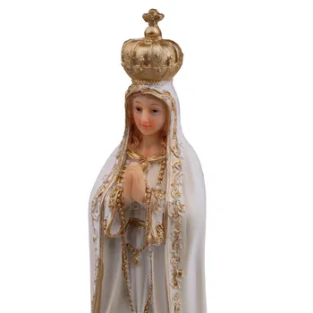 Katoliška Kip Naše Gospe iz Fatime Kip Device Marije Slika Za Dom Namizni Katoliške Dekor Kip Figur