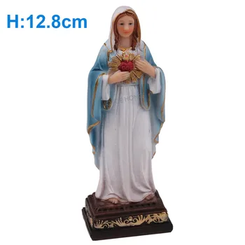 Katoliška Kip Naše Gospe iz Fatime Kip Device Marije Slika Za Dom Namizni Katoliške Dekor Kip Figur