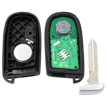 3+1/4 Gumb Smart Remote Key Fob 433MHz z 7953A / ID46 Čip FCC ID: M3N-40821302 za Dodge Durango Potovanje-2018
