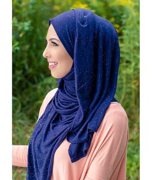 2020 ženske bleščice stretchy dres, šal hidžab muslimanskih bombaž headscarf turban islamske rute in šali ženski ovijte glavo, rute