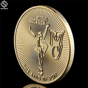 5PCS ZDA Super Glasba Star Kralj Pop Mladi Michael Jackson Zlato/Srebro Spominek Kovanec