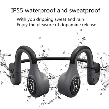 Res Kostne Prevodnosti Brezžično Slušalko Bluetooth Slušalke z Mikrofonom PGDM B9 Gaming Šport Prostoročno Visoko Kakovostne Slušalke