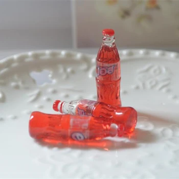Tanduzi Debelo 100 KOZARCEV Srčkan Miniaturni Simulacije Hrane 3D Soda Cola Steklenica Lutke Miniaturni Hrane Diy Smolo Obrti