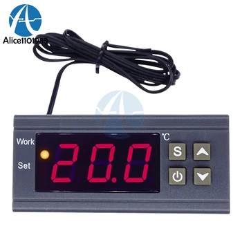 10A 220V Digitalni Temperaturni Regulator MH1210W 90-250V Termostat Regulator s Tipalom -50~110C Ogrevanje, Hlajenje, Nadzor