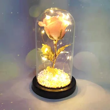 Umetne Rože Noč Svetlobe LED Niz Luči Darilo Rojstni dan, Obletnico Poroke Predloge Darilo valentinov Darilni Posebno Svetlobo