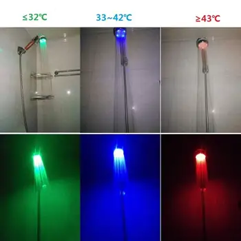 Led Tuš Svetloba, Temperatura Vode pod Nadzorom Barva Spreminja, LED Tuš, LED Tuš Glavo Barve 7 Spreminjanje