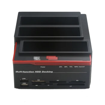 Vse V 1 USB 3.0, Da SATA IDE Zunanje Visoko Hitrost Trdega Diska Kartic Multifunkcijski HDD Dock Bazo VB/ZDA/EU Plug
