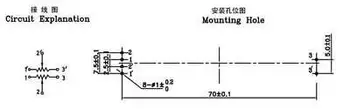 1 Kos Zatemnitev Mešalnik Stran Potenciometer 10K Ohm Linearno Pot, 60 mm Potovanja B103