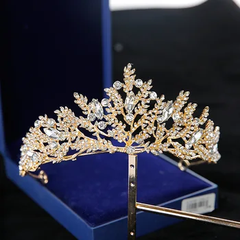 Vila naravne crystal krono Poroko galerija tiara pribor nihalo, nevesta, lase, Nakit modeliranje dodatki.