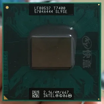 Intel Core 2 Duo T7400 CPU SL9SE B2 Prenosnik, procesor PGA 478 cpu deluje pravilno