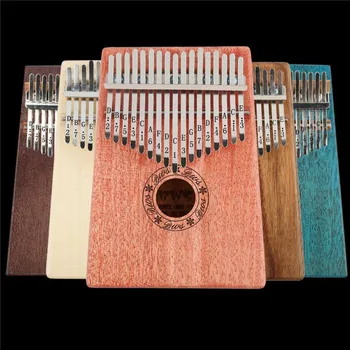 17 Tipke Kalimba Palec Klavir Visoko Kakovostnega Lesa Mahagoni Telo Glasbeni Instrument, S Učne Knjige Tune Kladivo Za Začetnike