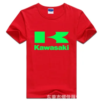 Mens Kratki Rokav za Kawasaki Avto Logotip T-shirt Poletje casual moški barvo Bombaž T srajce Moda Hip Hop HarajukuClothes