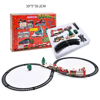 Klasične Igrače, Električni Skladbo Avto Božično Igrača Vlak z Zvoki In Svetloba, Barve Za otroke Naključno