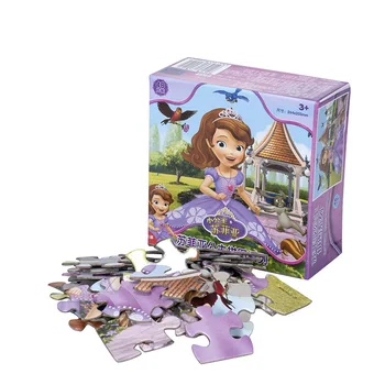 Disney Uganke Igre Pooblaščeni Izdelka Malo Princesa Sophia 48 Kosov Sestavljanke model Igrače Za Otroke Darila