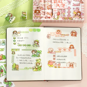 20 kos/set Luštna punca notebook serije Washi Tape nastavite Dekorativni Lepilni Trak, DIY Scrapbooking Nalepke Nalepke Maskirni Trak