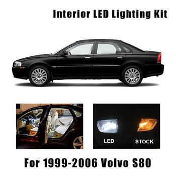19 Žarnice Bele Canbus LED Notranjosti Zemljevid Dome Lahka Kit, Primerni Za 1999-2003 2004 2005 2006 Volvo S80 z Dovoljenjem Tovora Licence Lučka