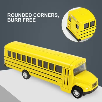 Simulacija Zlitine Potegnite Nazaj Šolski Avtobus, Avto Model Vozila Diecast Igrače, Darila za Fante, Otroci, Izobraževalne Igrače