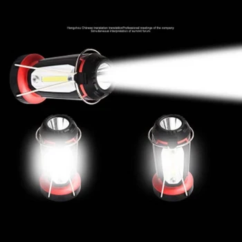 Led COB Prenosni Pozornosti Nepremočljiva delovna svetilka Svetilka, Polnilne, LED Luči, Svetilka Za Kampiranje, Lov na Prostem Z USB