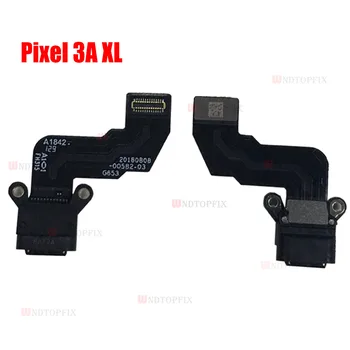 Original Za Google Pixel 3A USB Dock Polnjenje Port, Mic Mikrofon Modul Odbor Flex Kabel Za Google Pixel 3A XL Polnjenje Vrata