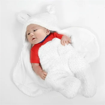Srčkan NewbornSplit nogami spalna vreča za toploto in Malčke Baby Spalne Vreče Zadrgo Newborn baby Wrap (0-3 mesece)
