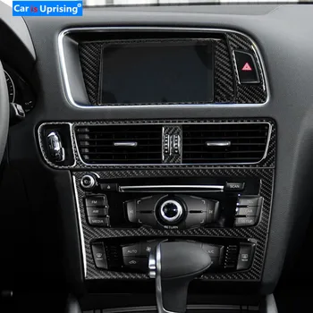 Za Audi Q5 SQ5 Auto Notranjost, klimatska Naprava CD Plošča iz Ogljikovih Vlaken Nalepke Navigacijski Okvir Nalepke Avto styling Dodatki