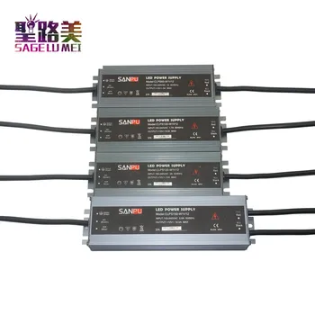 LED ultra-tanek nepremočljiva napajanje IP68 AC110V-220V, da DC12V/ DC24V transformator 45W/60 W/100W/120W/150W/200W/300W led Driver