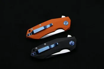 LOVOCOO ZT0456 Flipper folding nož nosijo D2 rezilo G10 ročaj na prostem Preživetje kampiranje, lov žep sadje Noži EOS orodja