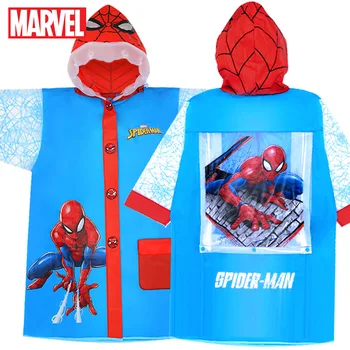 Disney Spider-Man, Zamrznjeno, otroški dežni Plašč Vrtec Otroka Nepremočljiva Vrečka z Schoolbags Poncho Otroci Študent dežni Plašč